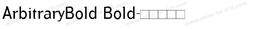 ArbitraryBold Bold字体转换